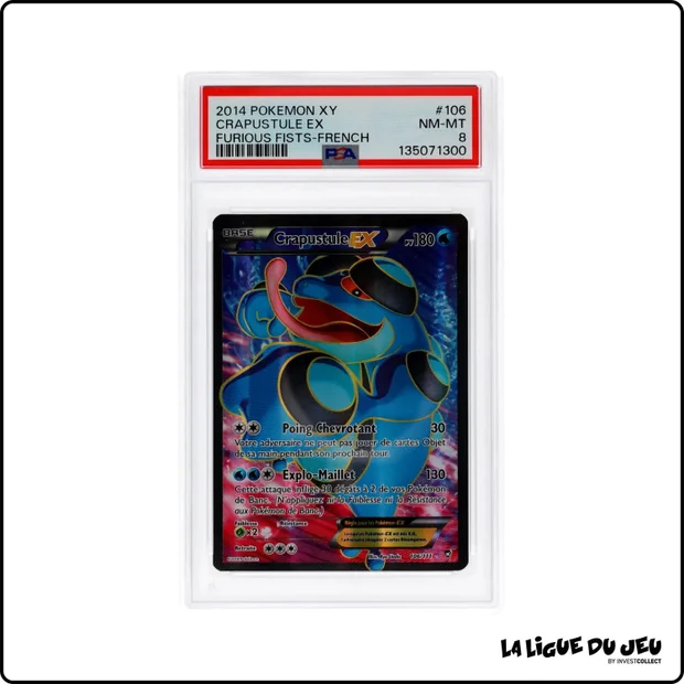 Ultra - Pokemon - Poings Furieux - Crapustule EX - 106/111 - PSA 8 - Français