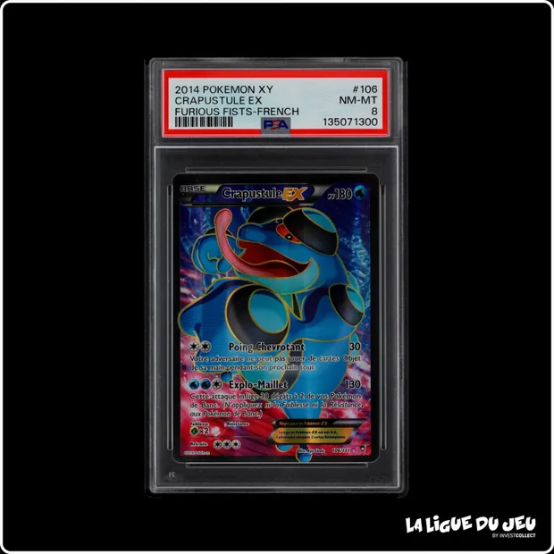 Ultra - Pokemon - Poings Furieux - Crapustule EX - 106/111 - PSA 8 - Français