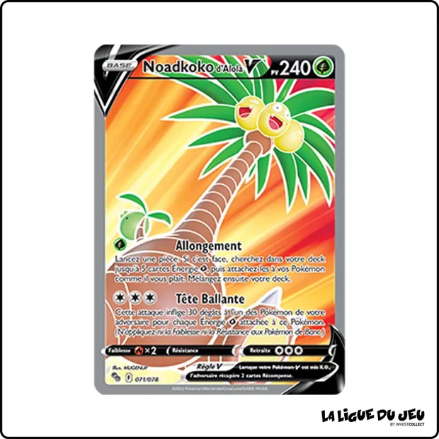 Ultra - Pokemon - Pokemon GO - Noadkoko d'Alola V 71/78