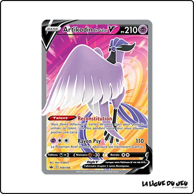 Ultra - Pokemon - Règne de Glace - Artikodin de Galar V 169/198