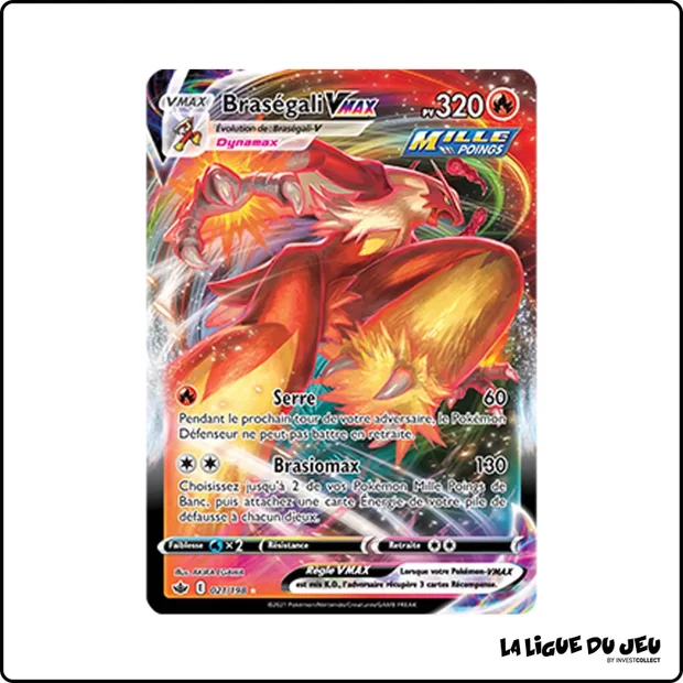 Ultra - Pokemon - Règne de Glace - Braségali VMAX 21/198