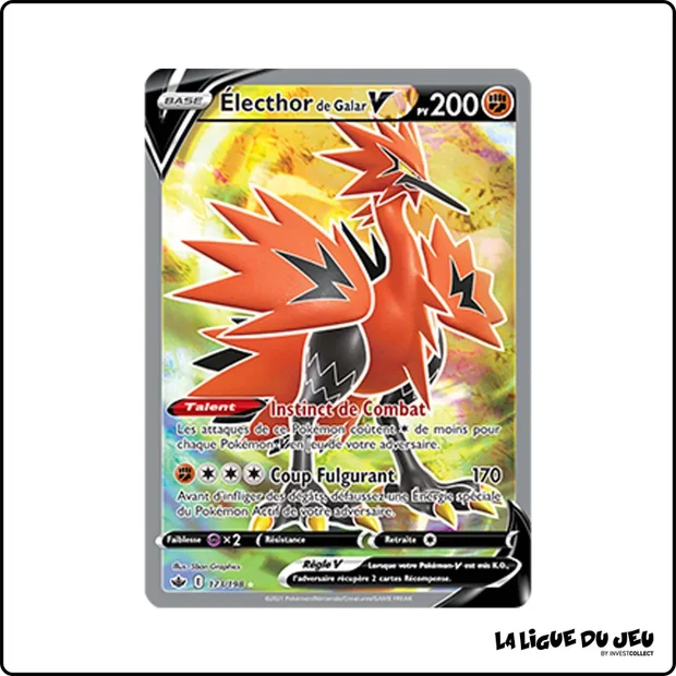 Ultra - Pokemon - Règne de Glace - Électhor de Galar V 173/198