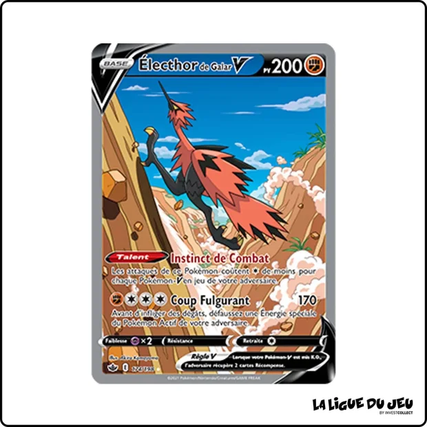 Ultra - Pokemon - Règne de Glace - Électhor de Galar V 174/198
