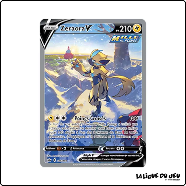 Ultra - Pokemon - Règne de Glace - Zeraora V 166/198