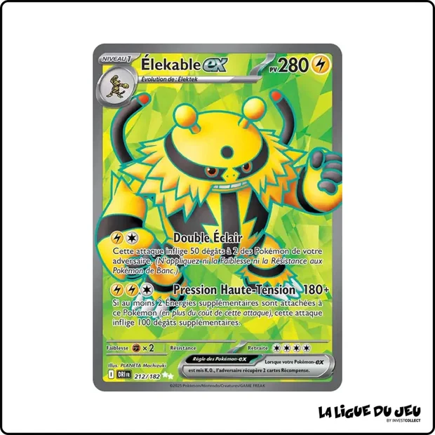 Ultra - Pokemon - Rivalités Destinées - Élekable ex 212/182