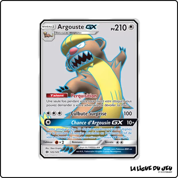 Ultra - Pokemon - Soleil et Lune de Base - Argouste GX 145/149