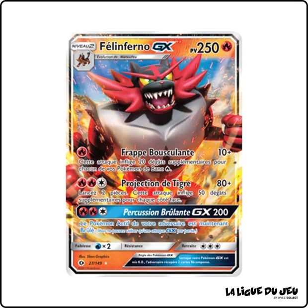 Ultra - Pokemon - Soleil et Lune de Base - Félinferno GX 27/149