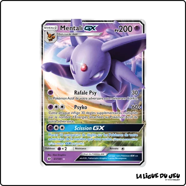 Ultra - Pokemon - Soleil et Lune de Base - Mentali GX 61/149