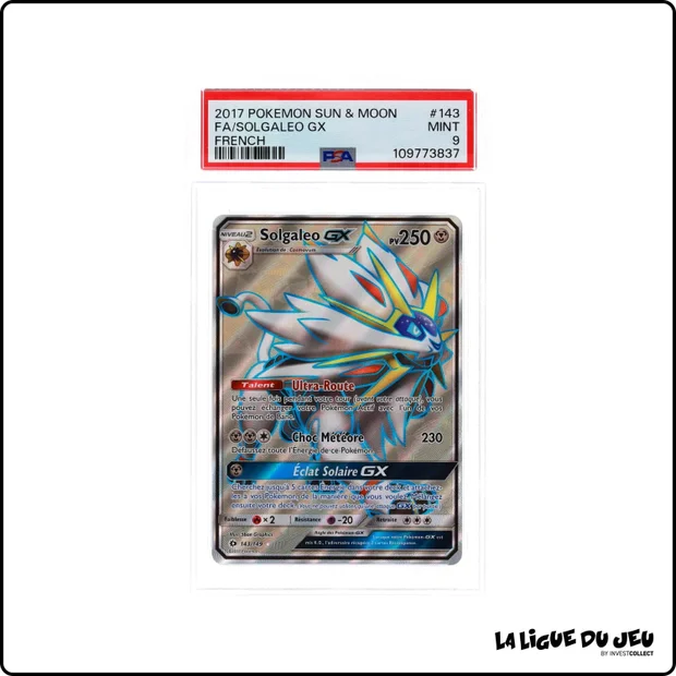 Ultra - Pokemon - Soleil et Lune de Base - Solgaleo GX - 143/149 - PSA 9 - Français
