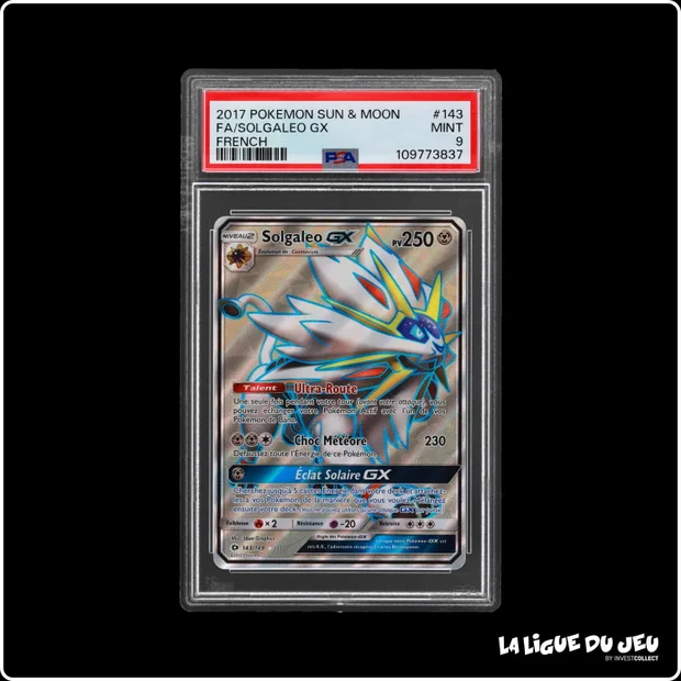Ultra - Pokemon - Soleil et Lune de Base - Solgaleo GX - 143/149 - PSA 9 - Français