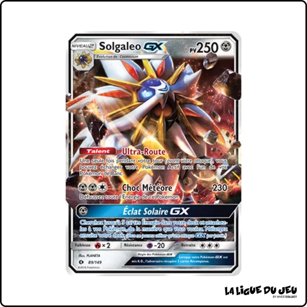 Ultra - Pokemon - Soleil et Lune de Base - Solgaleo GX 89/149