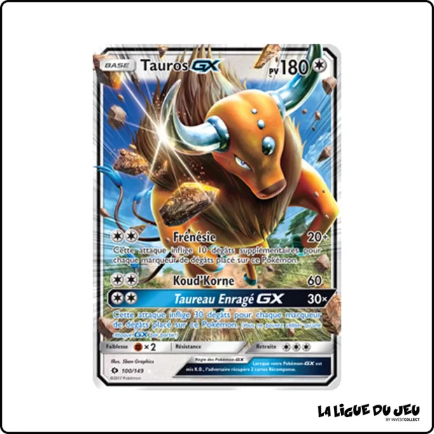 Ultra - Pokemon - Soleil et Lune de Base - Tauros GX 100/149