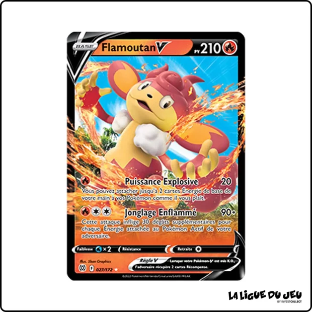 Ultra - Pokemon - Stars Étincelantes - Flamoutan V 27/172