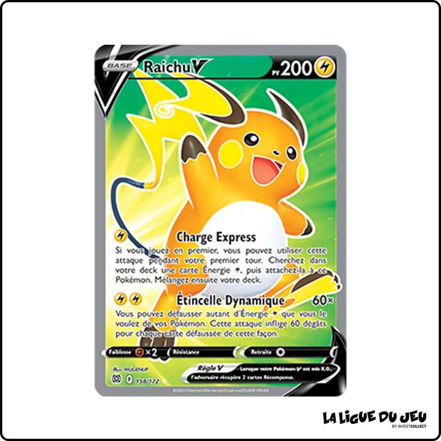 Ultra - Pokemon - Stars Étincelantes - Raichu V 158/172