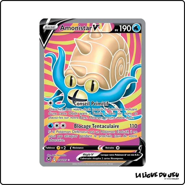 Ultra - Pokemon - Tempête Argentée - Amonistar V 174/195