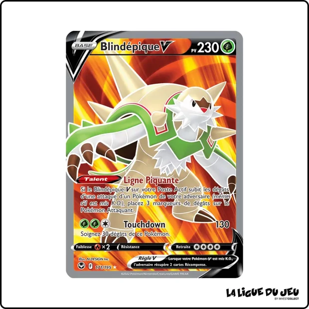 Ultra - Pokemon - Tempête Argentée - Blindépique V 171/195