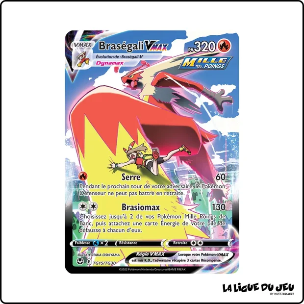 Ultra - Pokemon - Tempête Argentée - Braségali VMAX TG15/TG30