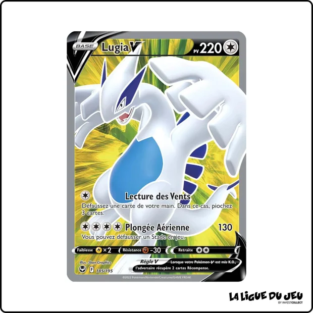 Ultra - Pokemon - Tempête Argentée - Lugia V 185/195