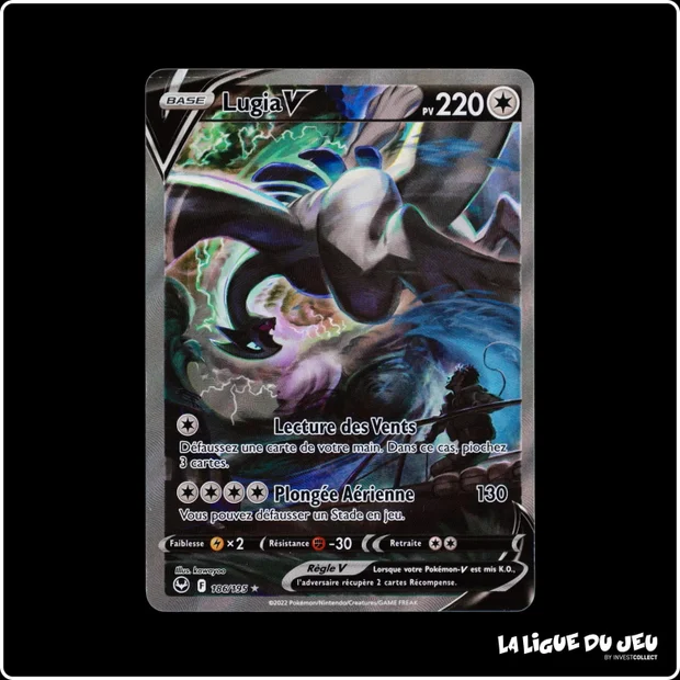 Ultra - Pokemon - Tempête Argentée - Lugia V 186/195