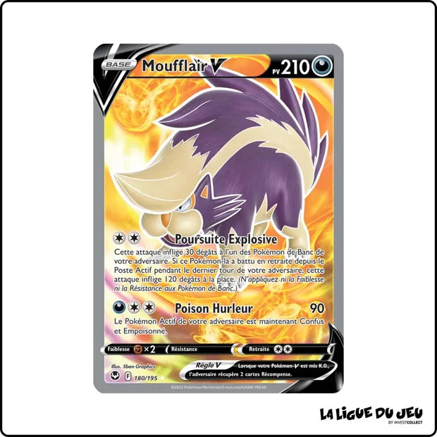 Ultra - Pokemon - Tempête Argentée - Moufflair V 180/195