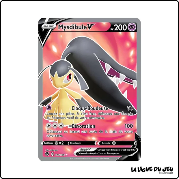 Ultra - Pokemon - Tempête Argentée - Mysdibule V 178/195