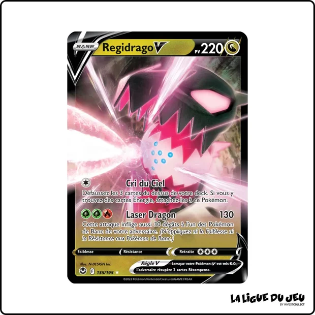 Ultra - Pokemon - Tempête Argentée - Regidrago V 135/195