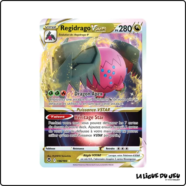 Ultra - Pokemon - Tempête Argentée - Regidrago VSTAR 136/195