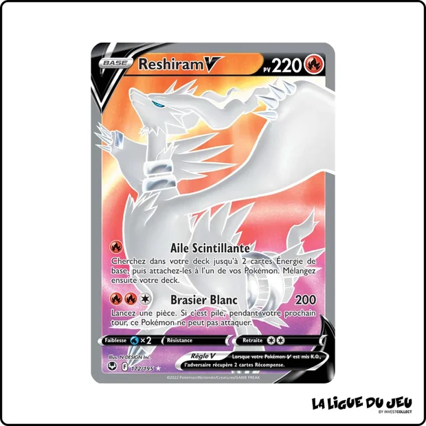 Ultra - Pokemon - Tempête Argentée - Reshiram V 172/195