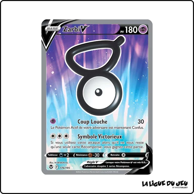 Ultra - Pokemon - Tempête Argentée - Zarbi V 176/195