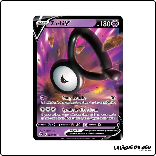 Ultra - Pokemon - Tempête Argentée - Zarbi V 65/195