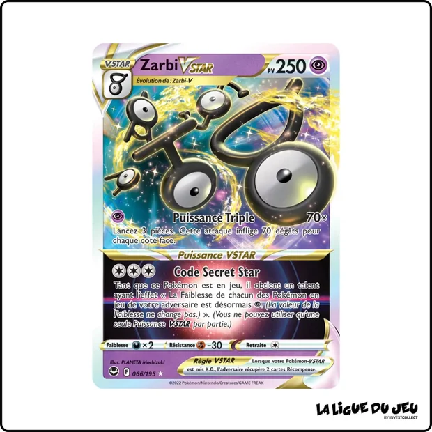 Ultra - Pokemon - Tempête Argentée - Zarbi VSTAR 66/195
