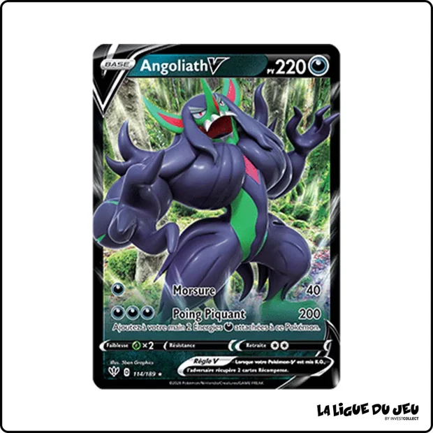 Ultra - Pokemon - Ténèbres Embrasées - Angoliath V 114/201