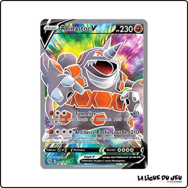 Ultra - Pokemon - Ténèbres Embrasées - Rhinastoc V 181/201