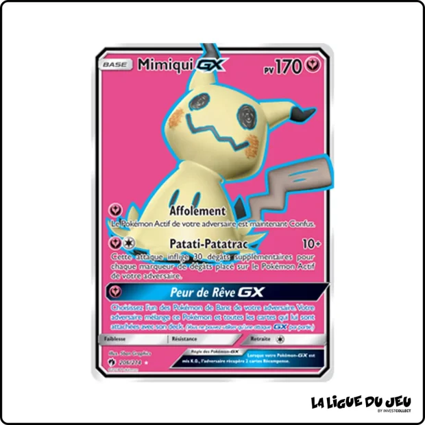 Ultra - Pokemon - Tonnerre Perdu - Mimiqui GX 206/214