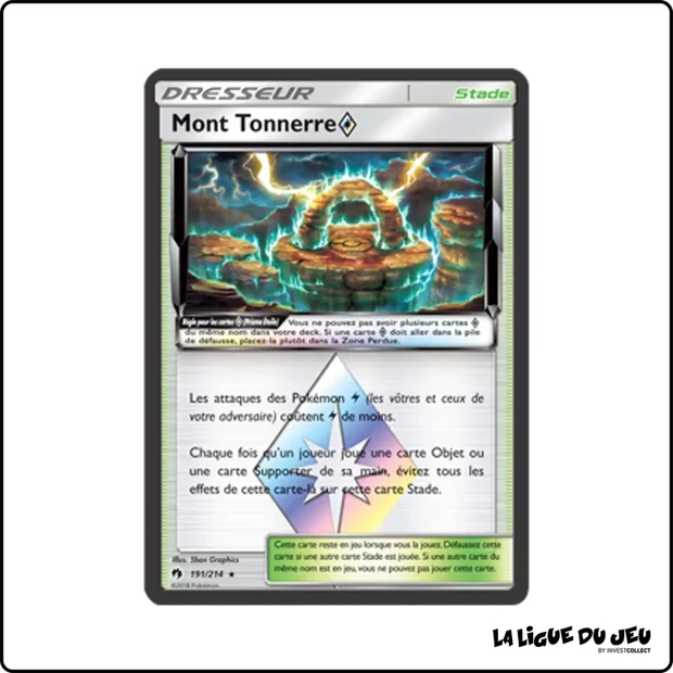 Ultra - Pokemon - Tonnerre Perdu - Mont Tonnerre Prisme Étoile 191/214