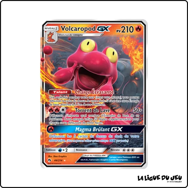 Ultra - Pokemon - Tonnerre Perdu - Volcaropod GX 44/214