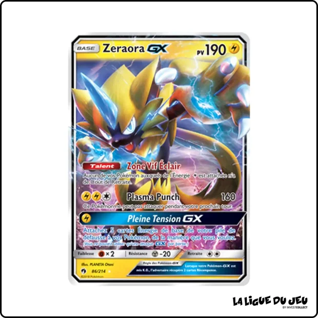 Ultra - Pokemon - Tonnerre Perdu - Zeraora GX 86/214