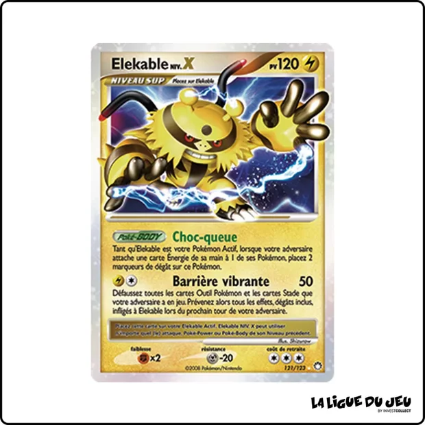 Ultra - Pokemon - Trésors Mystérieux - Elekable NIV.X 121/123