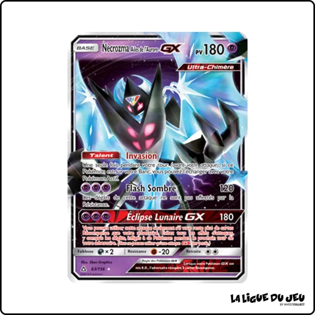 Ultra - Pokemon - Ultra-Prisme - Necrozma Ailes de l'Aurore GX 63/156