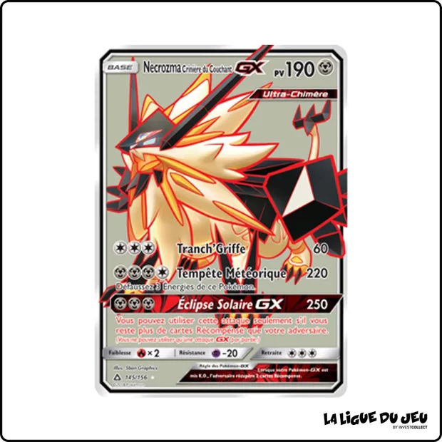 Ultra - Pokemon - Ultra-Prisme - Necrozma Crinière du Couchant GX 145/156