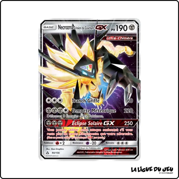 Ultra - Pokemon - Ultra-Prisme - Necrozma Crinière du Couchant GX 90/156