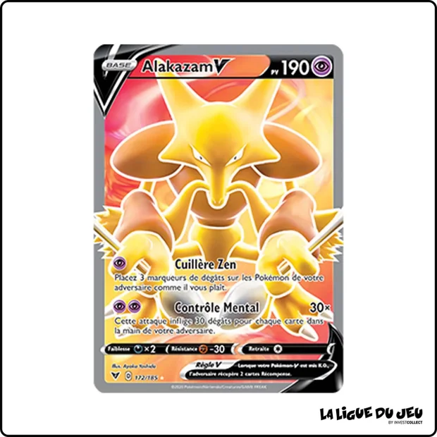 Ultra - Pokemon - Voltage Éclatant - Alakazam-V 172/185