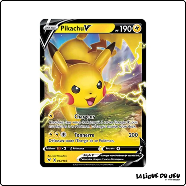Ultra - Pokemon - Voltage Éclatant - Pikachu-V 43/185