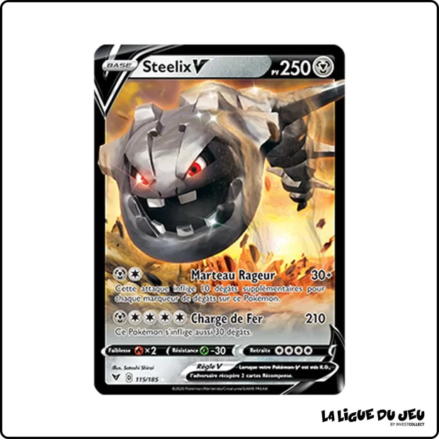Ultra - Pokemon - Voltage Éclatant - Steelix-V 115/185