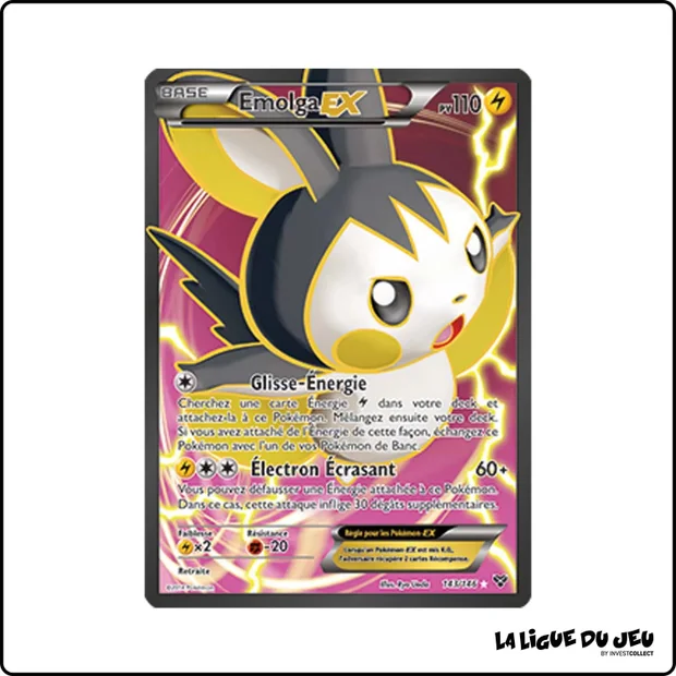 Ultra - Pokemon - XY de Base - Emolga EX 143/146