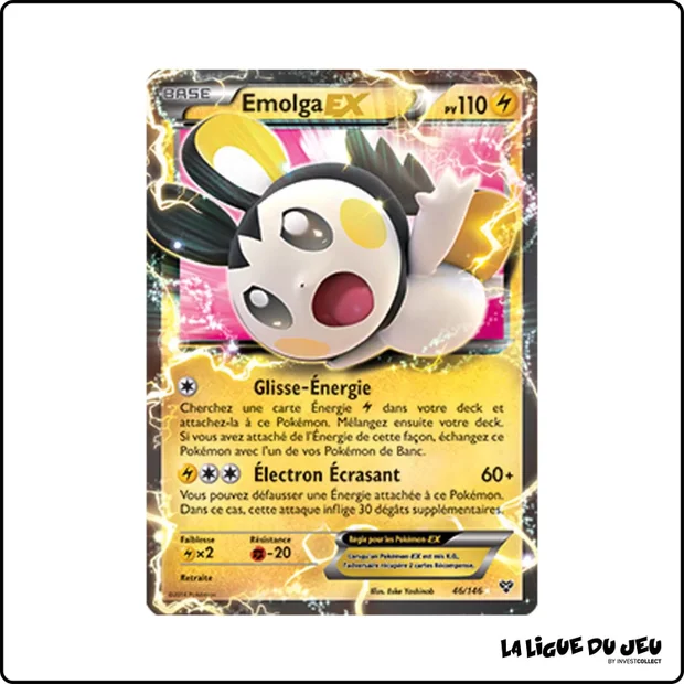 Ultra - Pokemon - XY de Base - Emolga EX 46/146