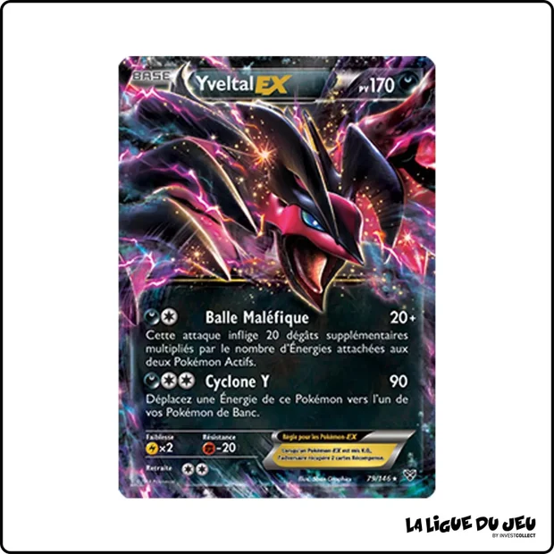 Ultra - Pokemon - XY de Base - Yveltal EX 79/146
