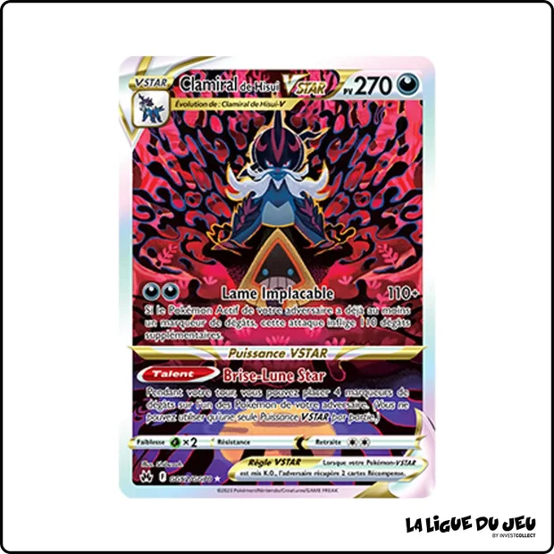 Ultra - Pokemon - Zénith Suprême - Clamiral de Hisui VSTAR GG52/GG70