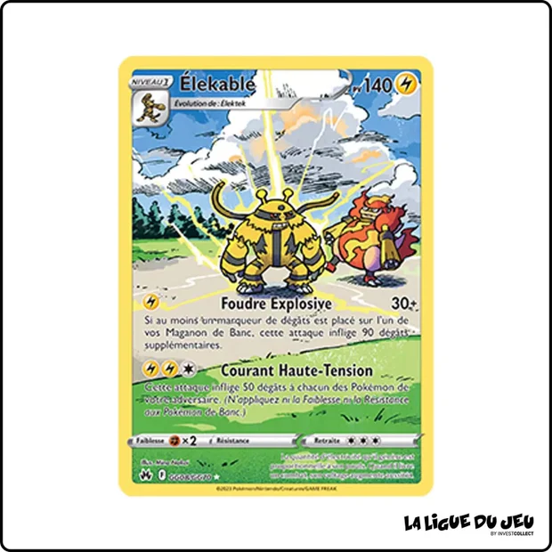 Ultra - Pokemon - Zénith Suprême - Élekable GG08/GG70