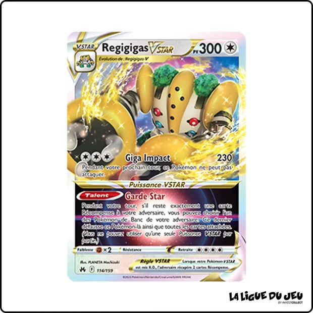 Ultra - Pokemon - Zénith Suprême - Regigigas VSTAR 114/159